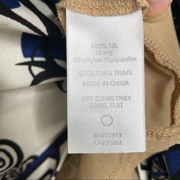 TRACY REESE Silk Dress Womens Size Small Summer Flowy Comfort Travel Casual Chic - Picture 9 of 9